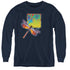 YES/DRAGONFLY - YOUTH LONG SLEEVE TEE - NAVY